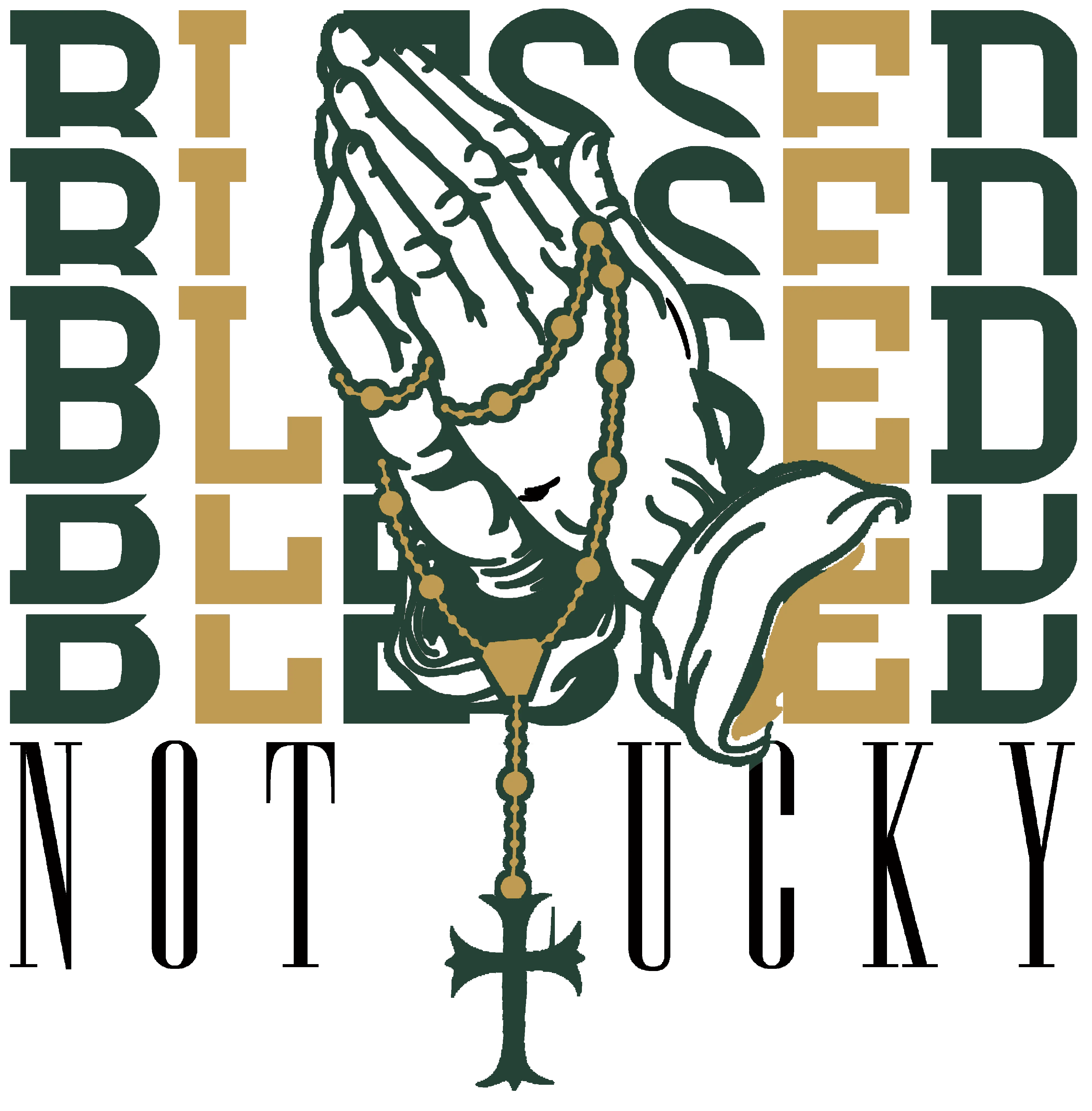 Air Jordan 1 High OG WMNS Fir Matching T-Shirt, Sweatshirts & Hoodies White T-Shirt (Blessed not lucky)| illcurrency