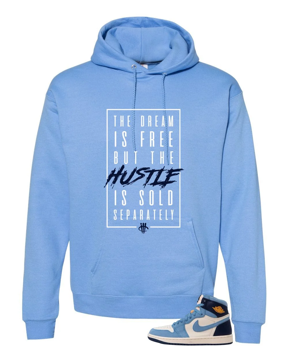 Air Jordan 1 High OG WMNS First in Flight Carolina Blue T-Shirt (Dream is Free)| illcurrency - Image 3