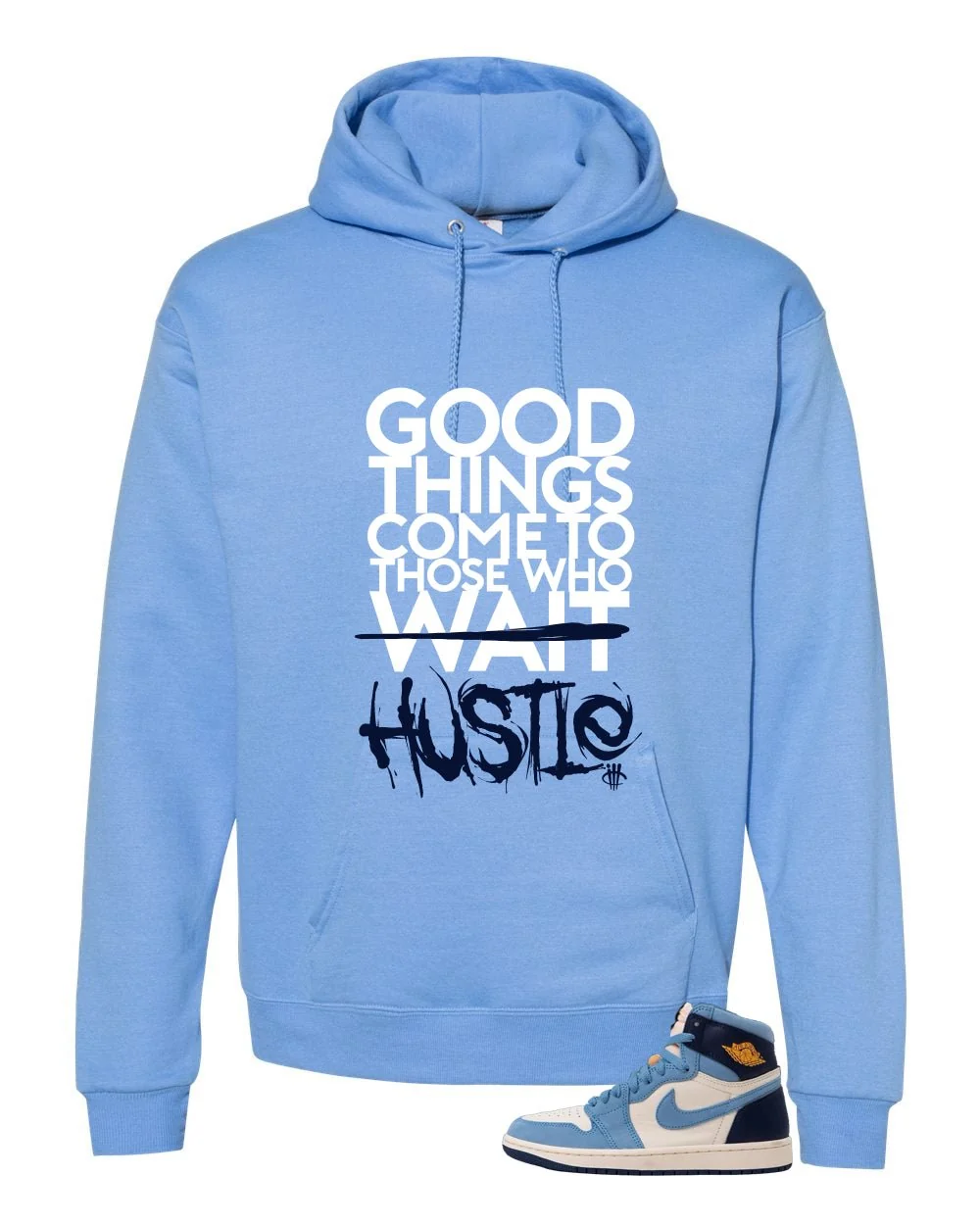 Air Jordan 1 High OG WMNS First in Flight Carolina Blue T-Shirt (Good Things)| illcurrency - Image 3