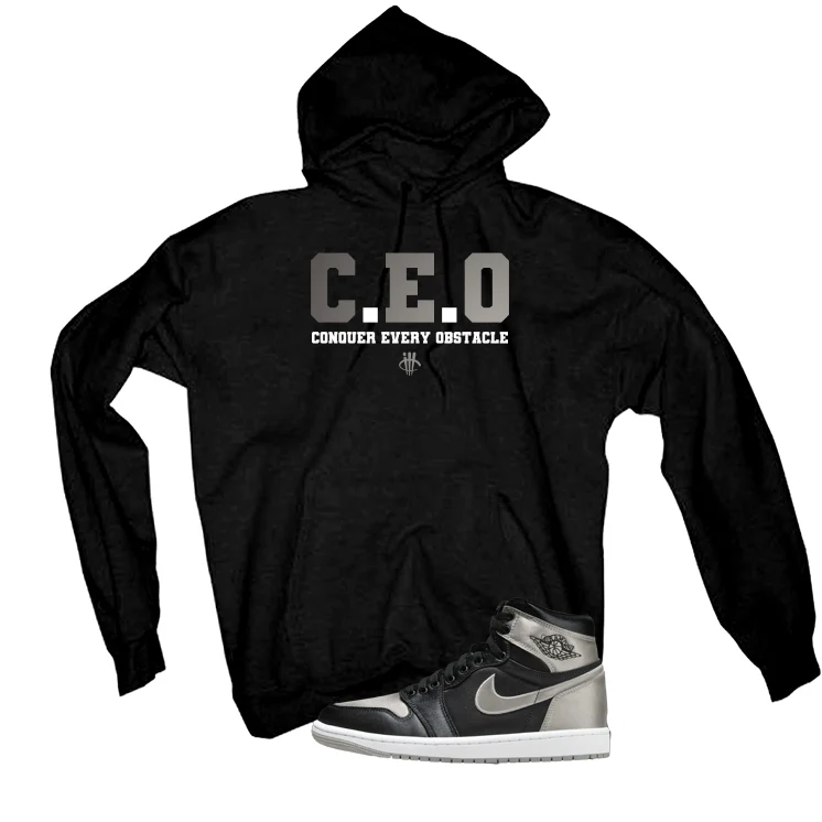 Air Jordan 1 High OG WMNS Satin Shadow Black T-Shirt (CEO)| illcurrency - Image 3