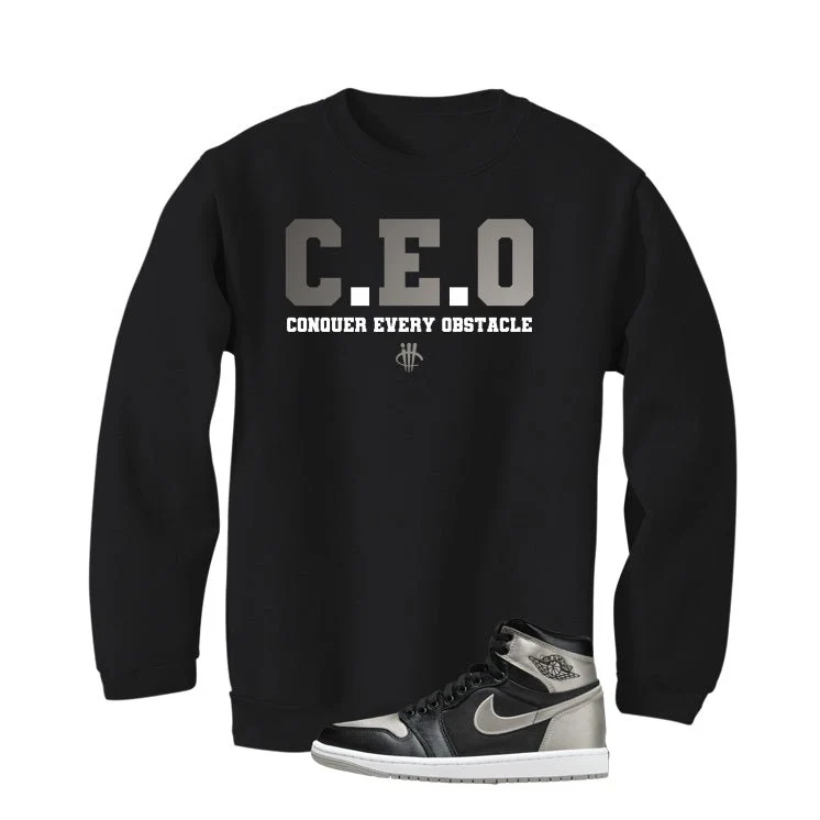 Air Jordan 1 High OG WMNS Satin Shadow Black T-Shirt (CEO)| illcurrency - Image 4