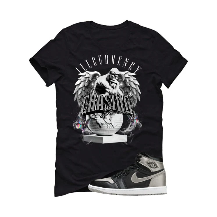 Air Jordan 1 High OG WMNS Satin Shadow Black T-Shirt (Chasing Dreams)| illcurrency - Image 2