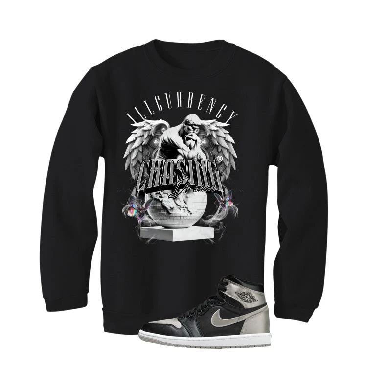 Air Jordan 1 High OG WMNS Satin Shadow Black T-Shirt (Chasing Dreams)| illcurrency - Image 4
