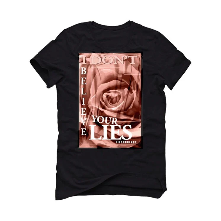 Air Jordan 1 High OG WMNS Washed Pink | ILLCURRENCY Black T-Shirt (I DON'T BELIEVE YOUR LIES) - Image 2