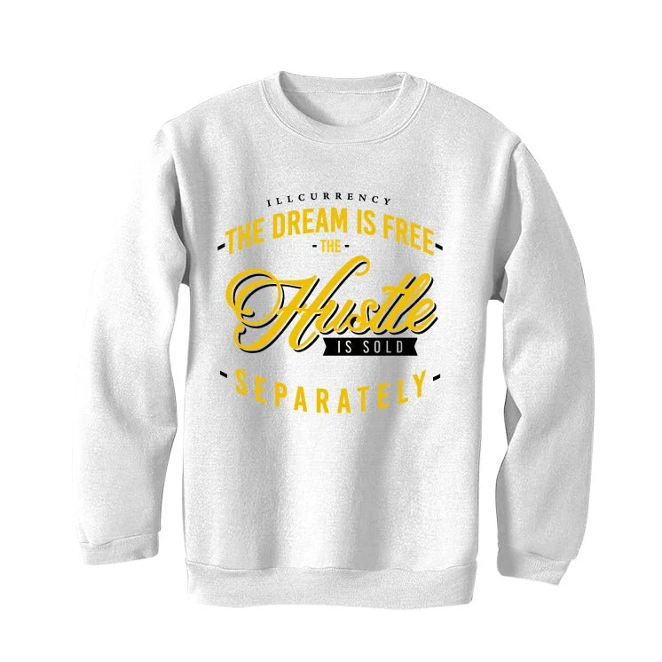 Air Jordan 1 High OG “Yellow Ochre” | illcurrency White T-Shirt (The dream is free) - Image 4