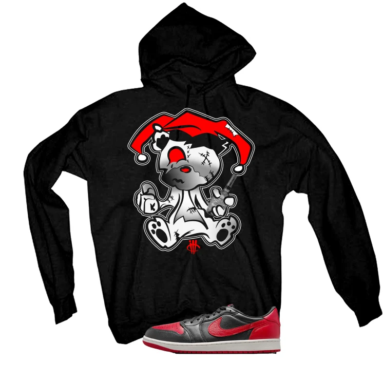 Air Jordan 1 Low OG Banned Matching T-Shirt, Sweatshirts & Hoodies Black T-Shirt (Teddy Joker)| illcurrency - Image 3