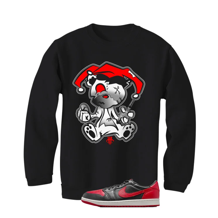 Air Jordan 1 Low OG Banned Matching T-Shirt, Sweatshirts & Hoodies Black T-Shirt (Teddy Joker)| illcurrency - Image 4