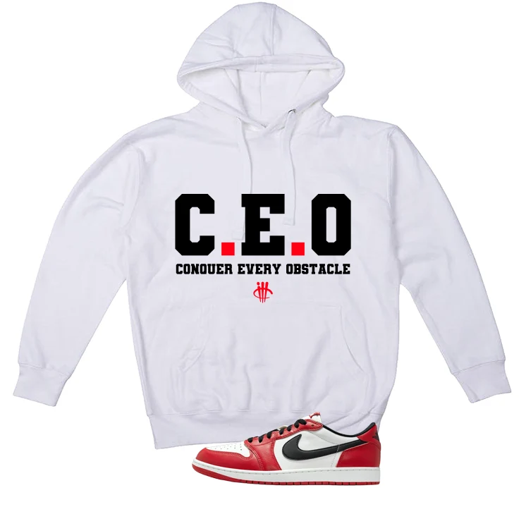 Air Jordan 1 Low OG Chicago Matching T-Shirt, Sweatshirts & Hoodies White T-Shirt (Ceo)| illcurrency - Image 3