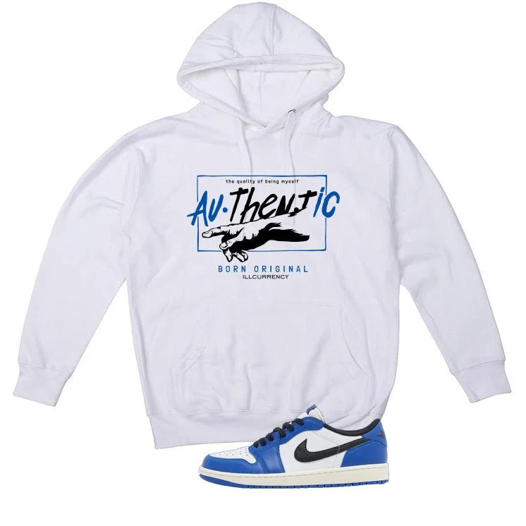 Air Jordan 1 Low OG Game Royal White T-Shirt (Authentic)| illcurrency - Image 3