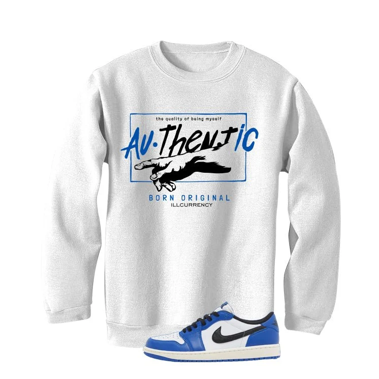 Air Jordan 1 Low OG Game Royal White T-Shirt (Authentic)| illcurrency - Image 4