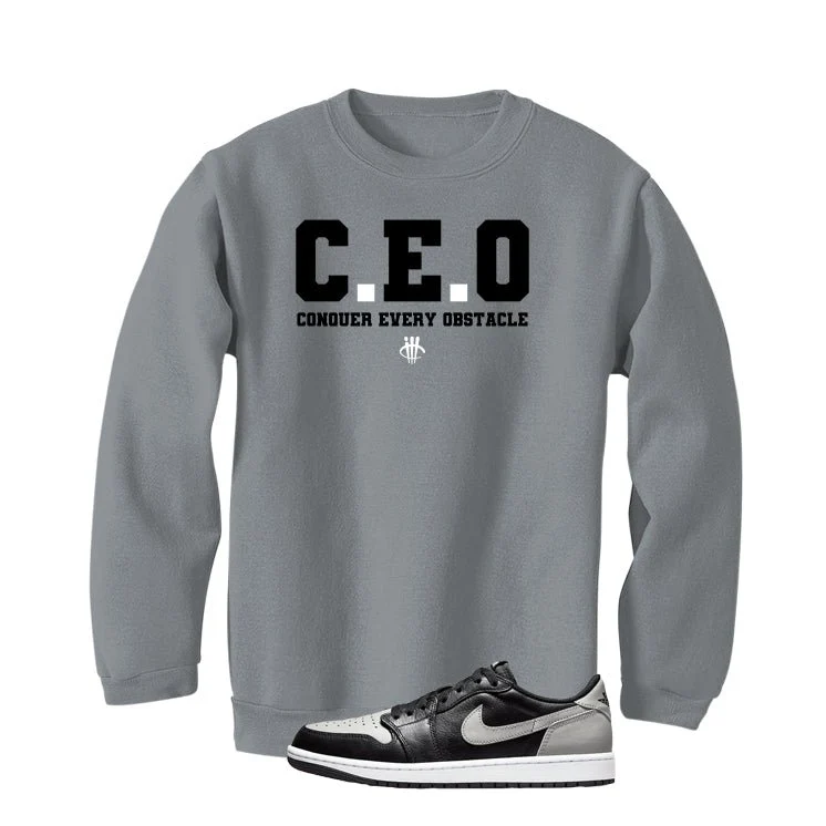 Air Jordan 1 Low OG Shadow Grey T-Shirt (CEO) - Image 4