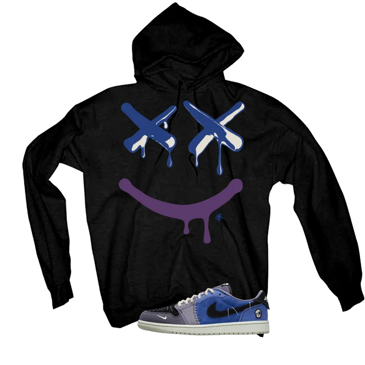 Air Jordan 1 Low OG Voodoo Alternate Matching T-Shirt, Sweatshirts & Hoodies Black T-Shirt (Happy Drip)| illcurrency - Image 3