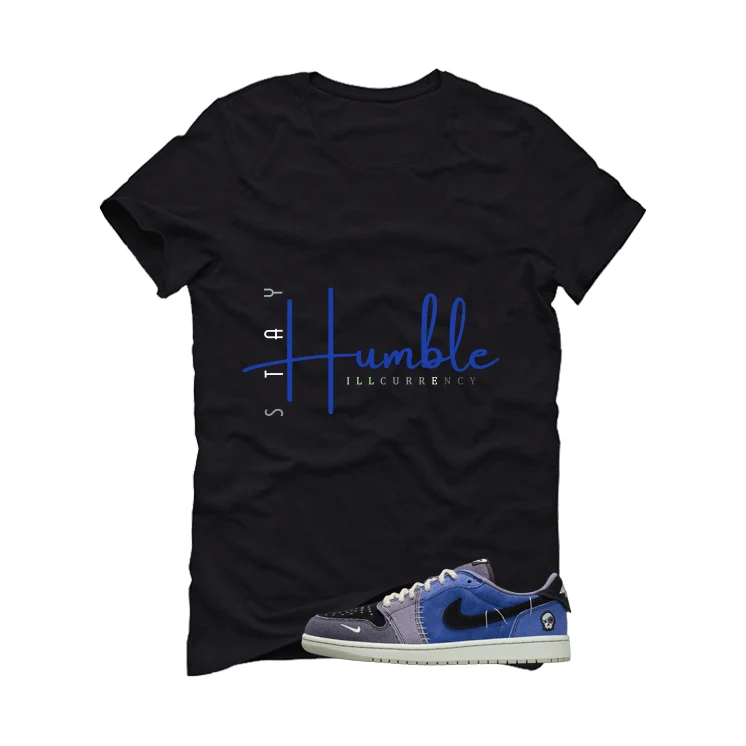 Air Jordan 1 Low OG Voodoo Alternate Matching T-Shirt, Sweatshirts & Hoodies Black T-Shirt (Stay Humble)| illcurrency - Image 2