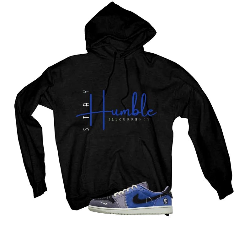 Air Jordan 1 Low OG Voodoo Alternate Matching T-Shirt, Sweatshirts & Hoodies Black T-Shirt (Stay Humble)| illcurrency - Image 3