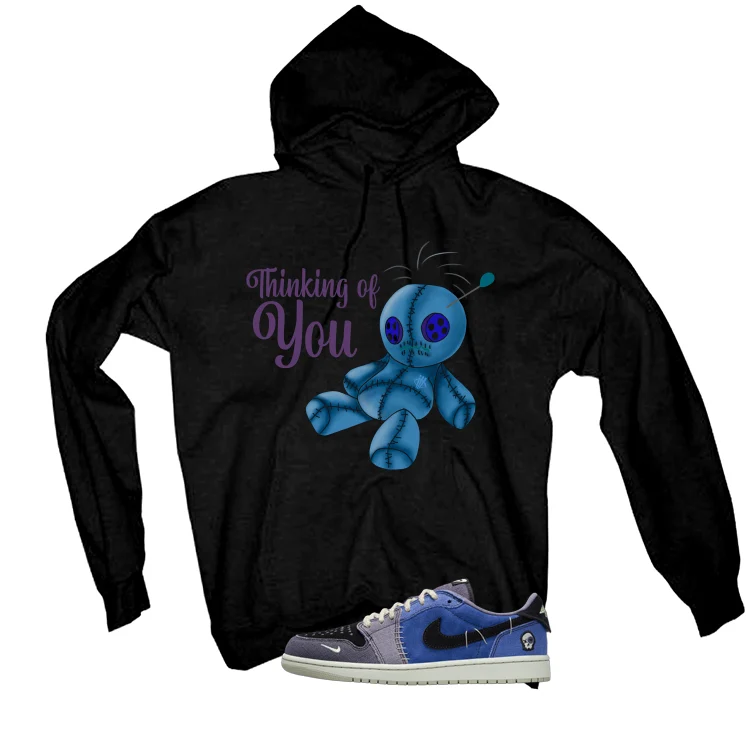 Air Jordan 1 Low OG Voodoo Alternate Matching T-Shirt, Sweatshirts & Hoodies Black T-Shirt (Thinking Of You)| illcurrency - Image 3