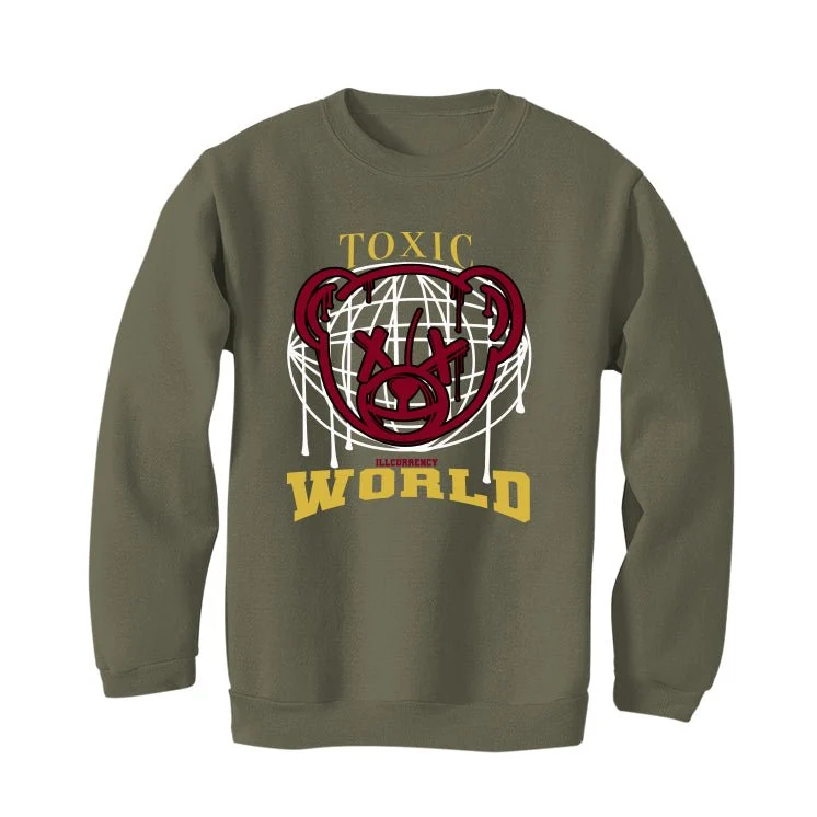 Air Jordan 1 Low OG "Year of the Dragon"  | illcurrency Military Green T-Shirt (Toxic World) - Image 4