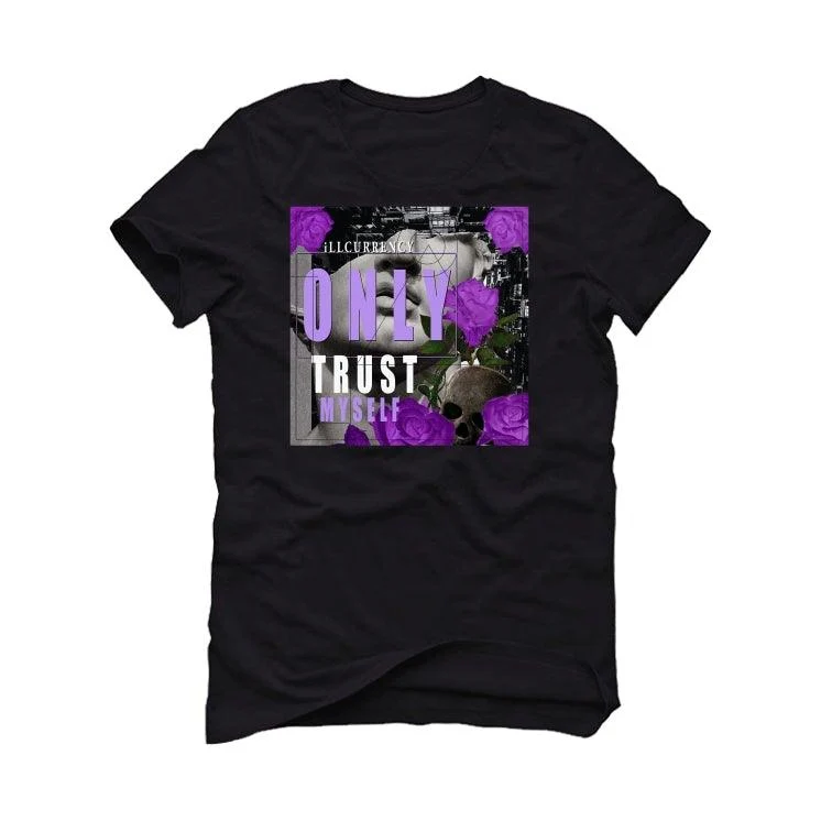 Air Jordan 1 Low SE "Houndstooth" Black T-Shirt (ONLY TRUST MYSELF) - Image 2