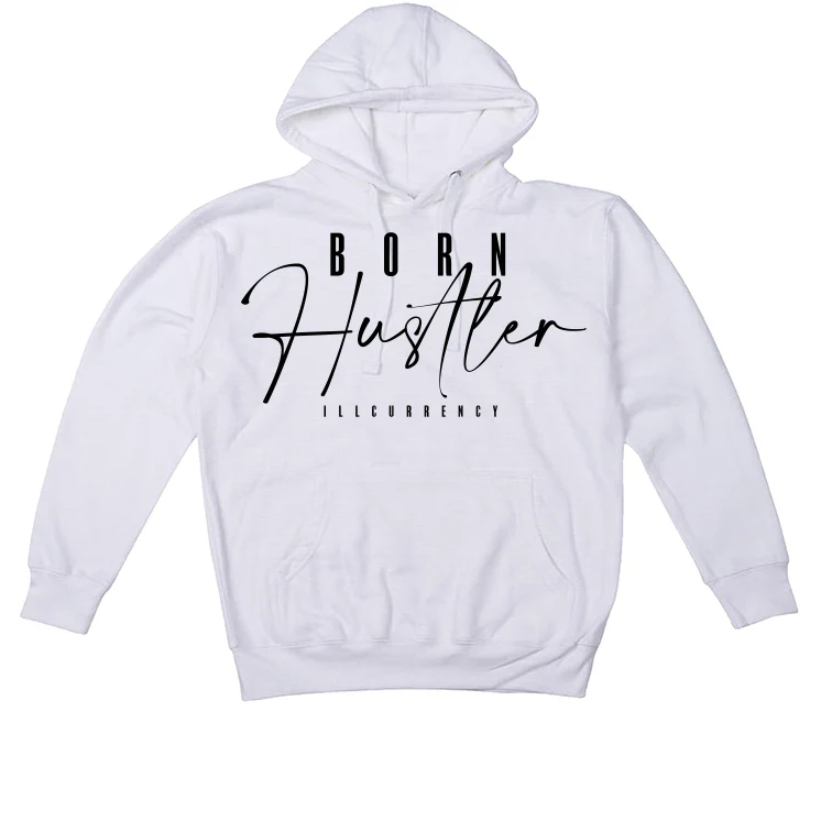 Air Jordan 1 Mid "Diamond" White T-Shirt (Born Hustler) - Image 3