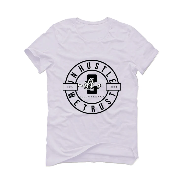 Air Jordan 1 Mid "Diamond" White T-Shirt (In Hustle We Trust) - Image 2