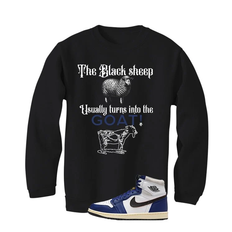 Air Jordan 1 Rare Air Deep Royal Blue Black T-Shirt (the black sheep usually turns into the GOAT!)| illcurrency - Image 4
