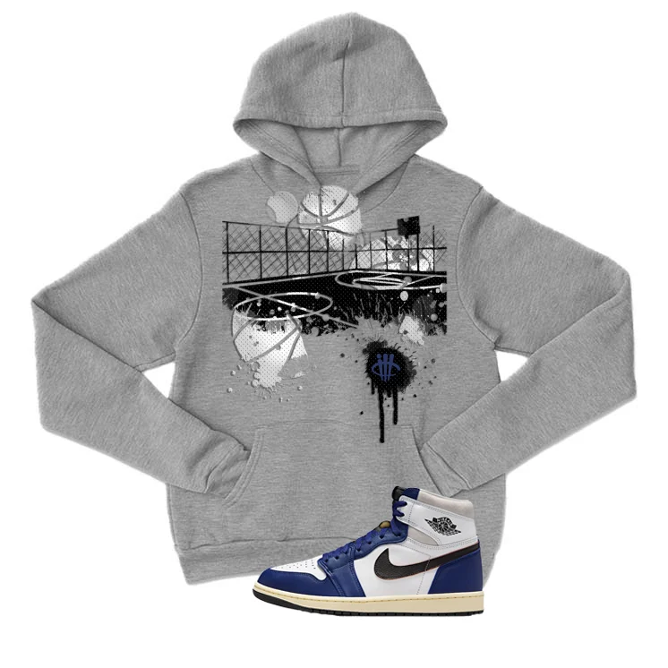Air Jordan 1 Rare Air Deep Royal Blue Grey T-Shirt (B Court)| illcurrency - Image 3