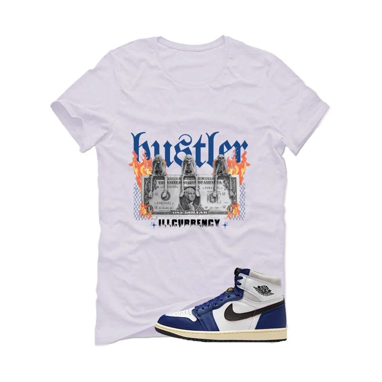 Air Jordan 1 Rare Air Deep Royal Blue White T-Shirt (See No Evil Hustler)| illcurrency - Image 2