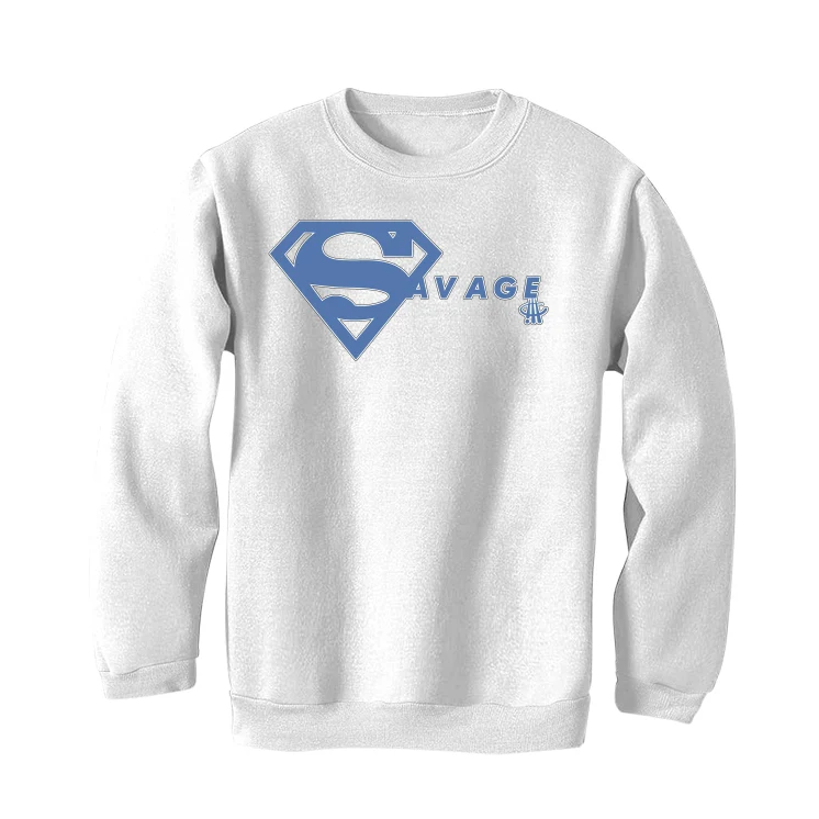 Air Jordan 1 Retro High OG “Denim” White T-Shirt (SUPER SAVAGE) - Image 4