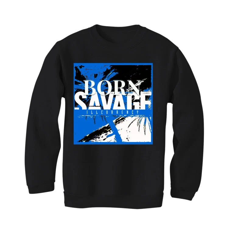 Air Jordan 1 Royal Reimagined | Illcurrency Black T-Shirt (SAVAGE) - Image 4