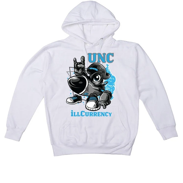 Air Jordan 1 "UNC Toe" | illcurrency White T-Shirt (UNC ROCKS) - Image 3