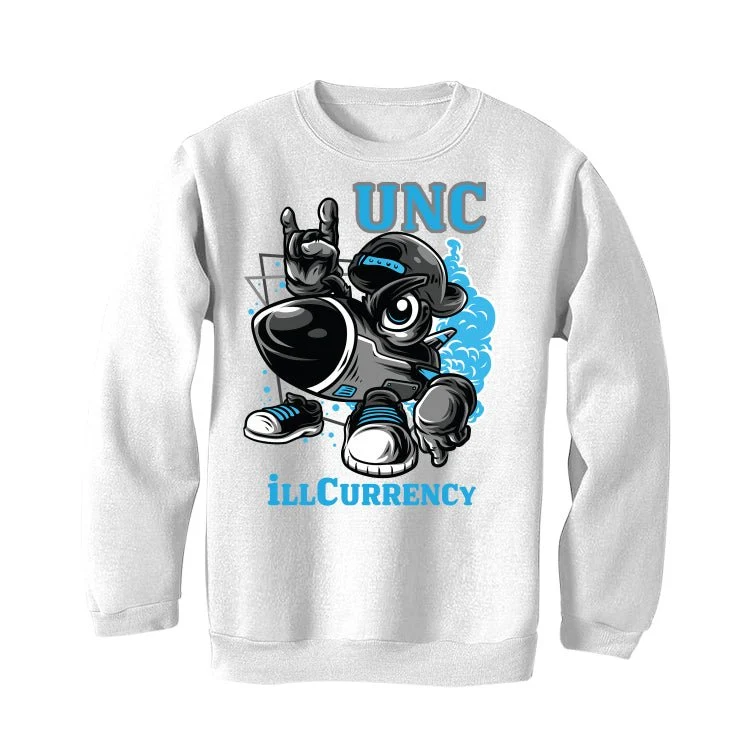 Air Jordan 1 "UNC Toe" | illcurrency White T-Shirt (UNC ROCKS) - Image 4
