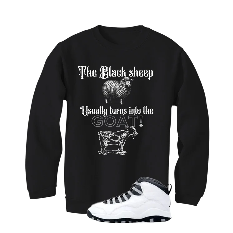 Air Jordan 10 OG Steel Black T-Shirt (the black sheep usually turns into the GOAT!)| illcurrency - Image 4