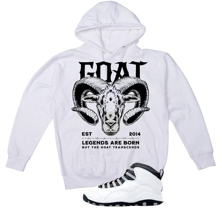 Air Jordan 10 OG Steel White T-Shirt (Legends Are Born)| illcurrency - Image 3