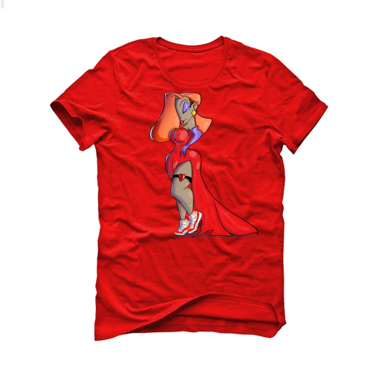 Air Jordan 11 “Cherry” Red T-Shirt (ms rabbit) - Image 2