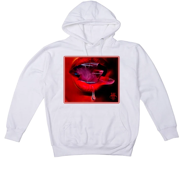 Air Jordan 11 “Cherry” White T-Shirt (SLIPPERY) - Image 3