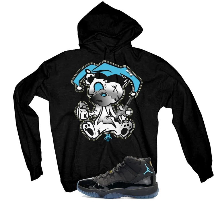 Air Jordan 11 Gamma Blue Matching T-Shirt, Sweatshirts & Hoodies Black T-Shirt (Teddy Joker)| illcurrency - Image 3
