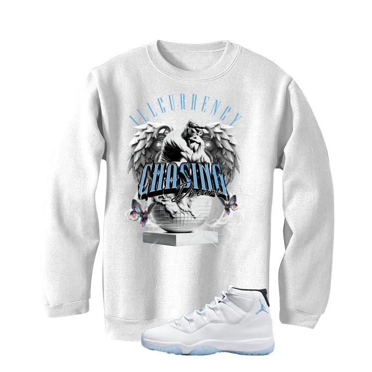 Air Jordan 11 Legend Blue White T-Shirt (Chasing Dreams)| illcurrency - Image 4