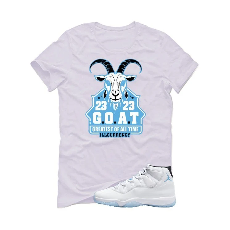 Air Jordan 11 Legend Blue White T-Shirt (GOAT 23)| illcurrency - Image 2