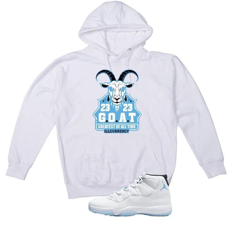 Air Jordan 11 Legend Blue White T-Shirt (GOAT 23)| illcurrency - Image 3