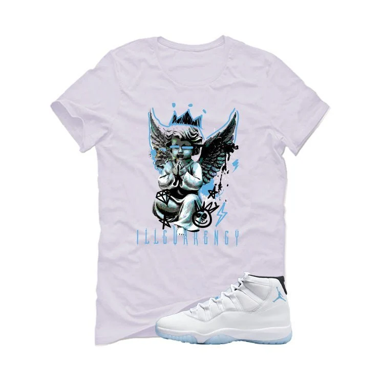 Air Jordan 11 Legend Blue White T-Shirt (Graffiti Angel)| illcurrency - Image 2