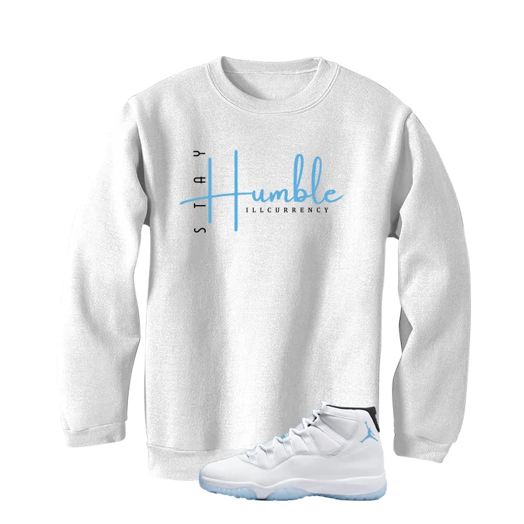Air Jordan 11 Legend Blue White T-Shirt (Stay Humble)| illcurrency - Image 4