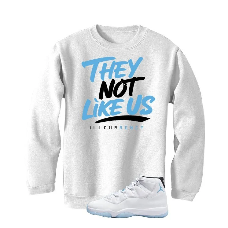 Air Jordan 11 Legend Blue White T-Shirt (They not like us)| illcurrency - Image 4