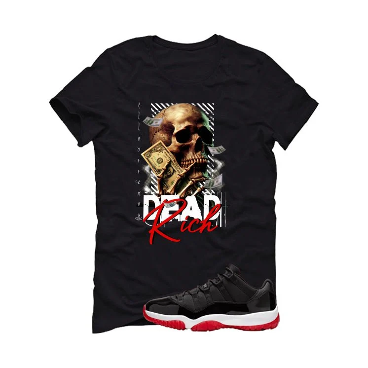 Air Jordan 11 Low Bred Black T-Shirt (Dead Rich)| illcurrency - Image 2