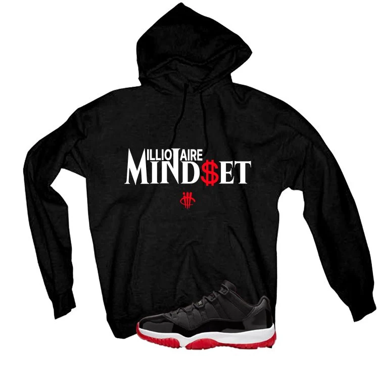 Air Jordan 11 Low Bred Black T-Shirt (Millionaire Mindset)| illcurrency - Image 3