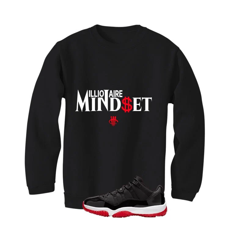 Air Jordan 11 Low Bred Black T-Shirt (Millionaire Mindset)| illcurrency - Image 4