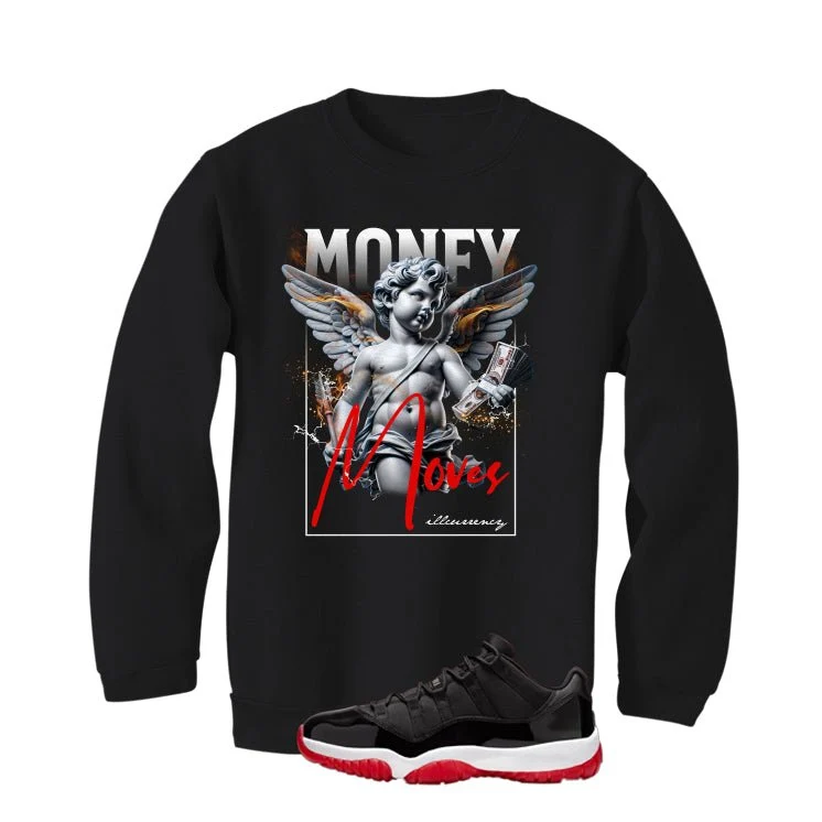 Air Jordan 11 Low Bred Black T-Shirt (Money Moves)| illcurrency - Image 4