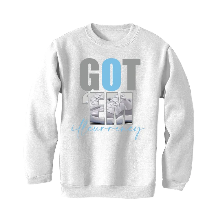 Air Jordan 11 Low “Cement Grey” | illcurrency White T-Shirt (Got Em) - Image 4