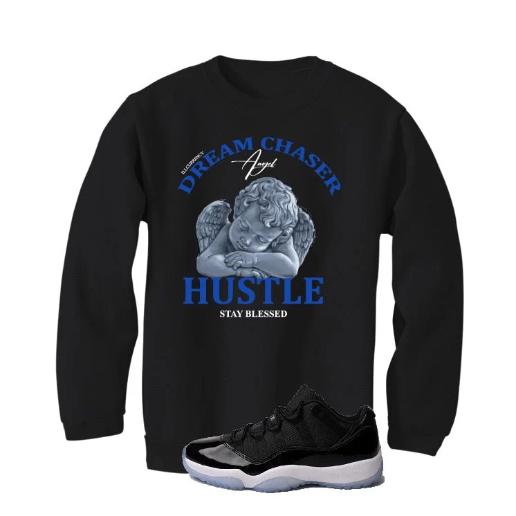 Air Jordan 11 Low Space Jam Black T-Shirt (Dream Chaser Angel)| illcurrency - Image 4