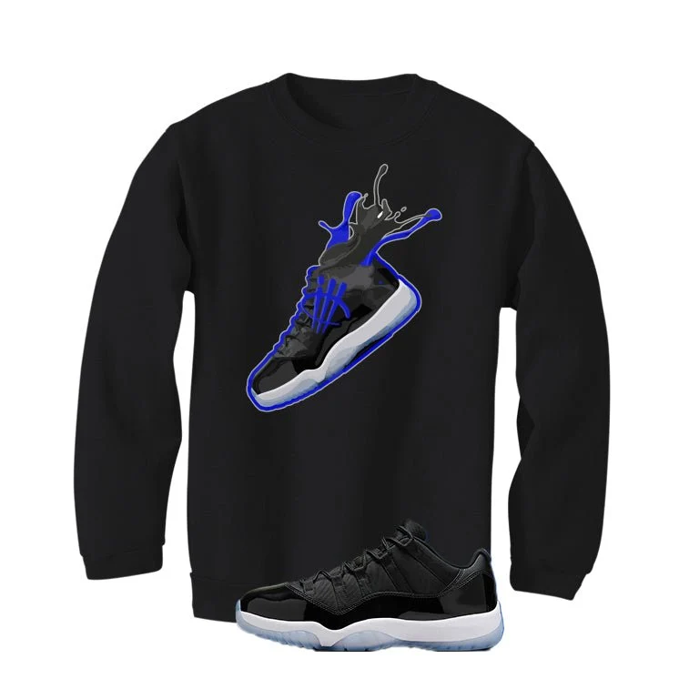 Air Jordan 11 Low “Space Jam” | illcurrency Black T-Shirt (SPLASH 11) - Image 4