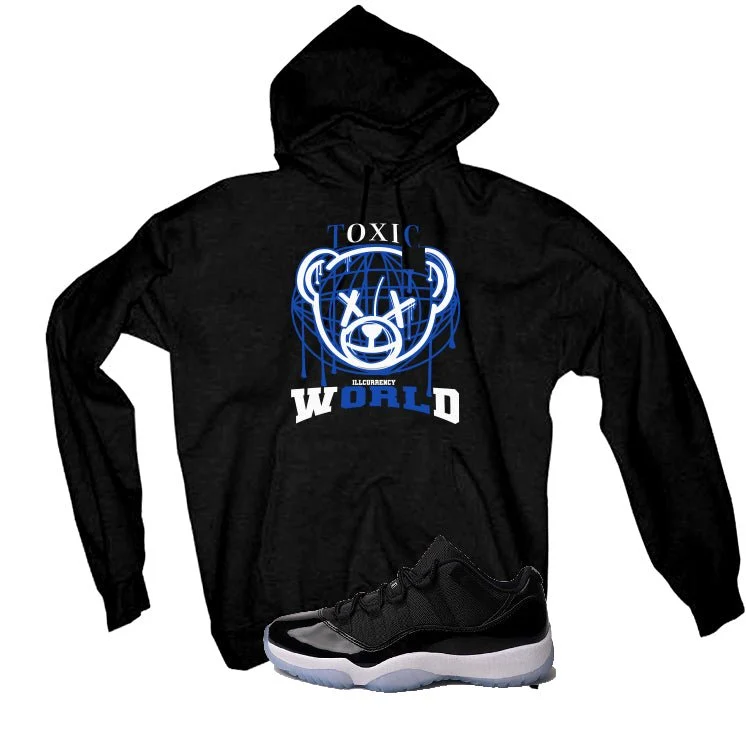 Air Jordan 11 Low “Space Jam” | illcurrency Black T-Shirt (Toxic World) - Image 3