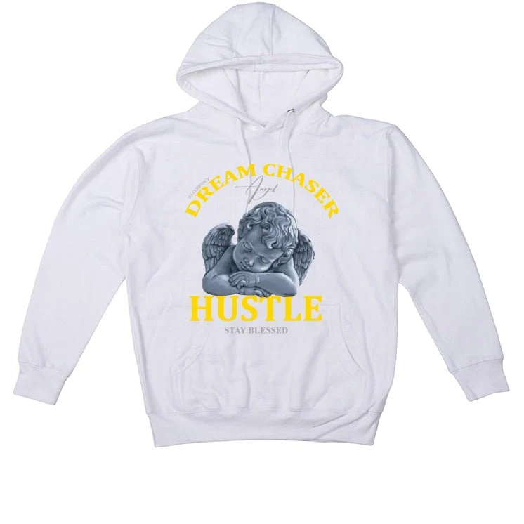 Air Jordan 11 Low WMNS “Yellow Snakeskin” White T-Shirt (Dream Chaser Angel) - Image 3